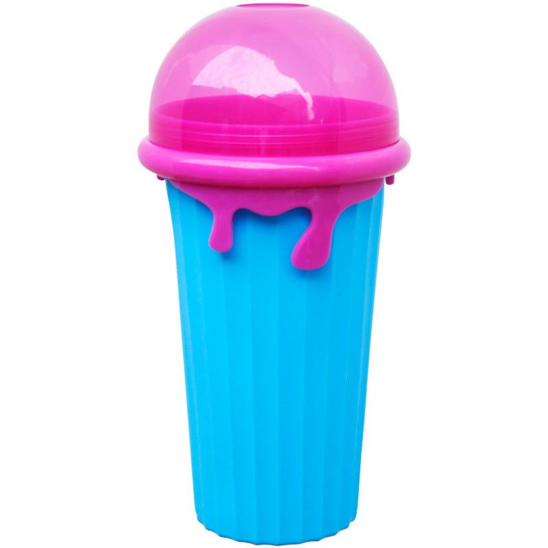 Vaso para granizados de gran capacidad de 500 ml, botella de agua de jugo casero para exprimir en verano, taza de arena para batidos congelados rápidamente, taza mágica de granizados de helado de enfriamiento rápido, aparatos de cocina